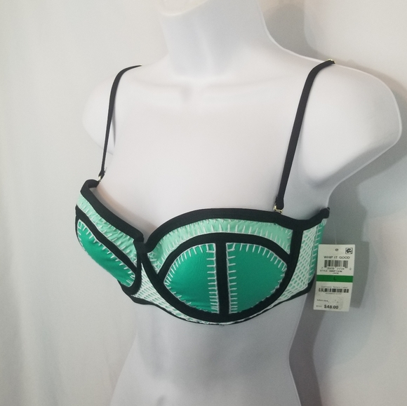 Bar III Color Block Swimsuit - Picture 3 of 10